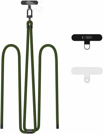 Rrip crossbody për celular Tech-Protect C7S, me adaptera, Olive