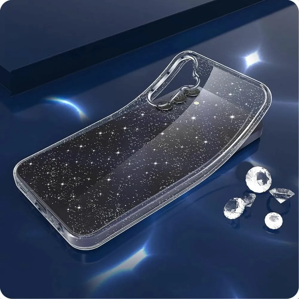 Mbështjellës Tech-Protect FlexAir për Samsung Galaxy A26 5G, Transparent-Glitter - 2