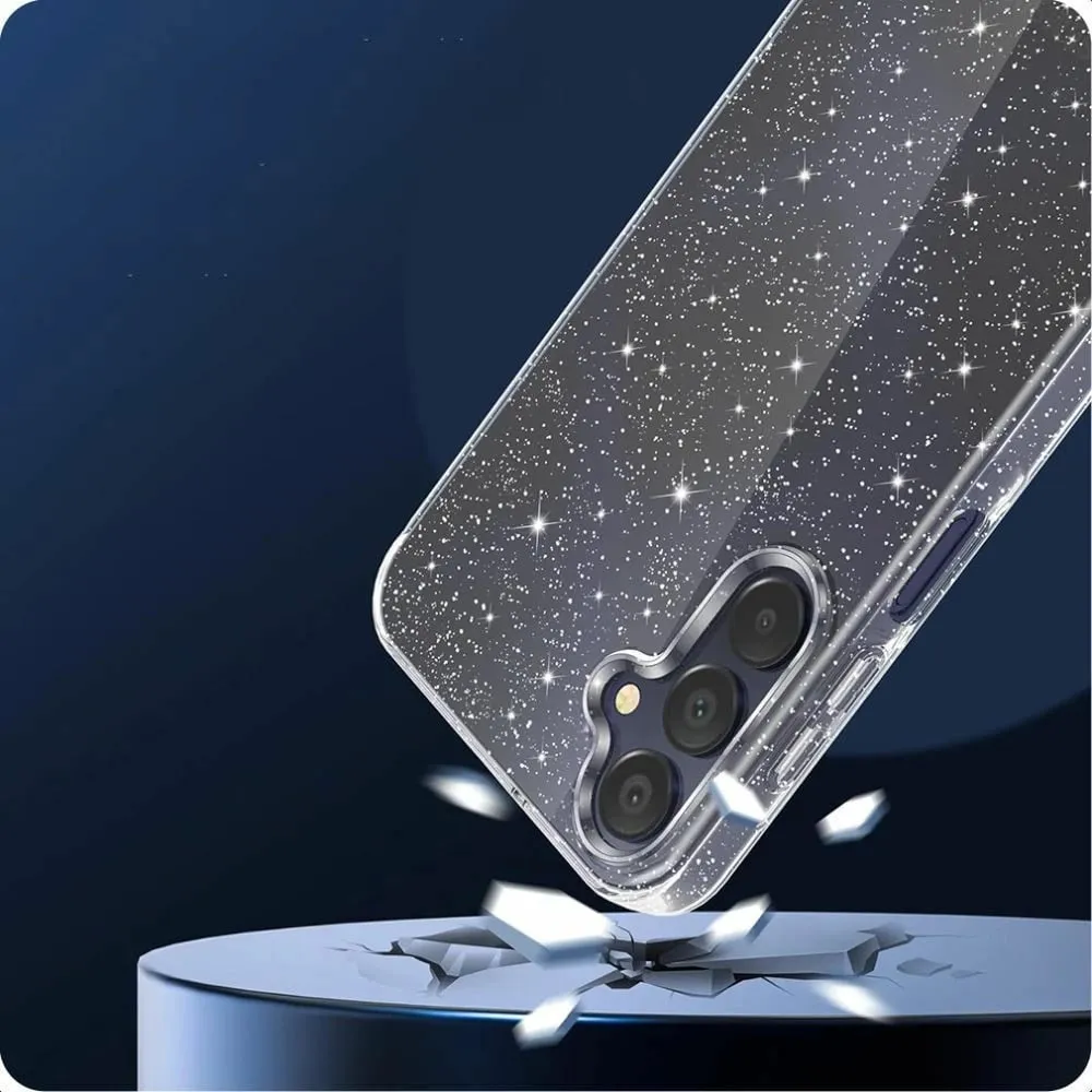 Mbështjellës Tech-Protect FlexAir për Samsung Galaxy A26 5G, Transparent-Glitter - 3