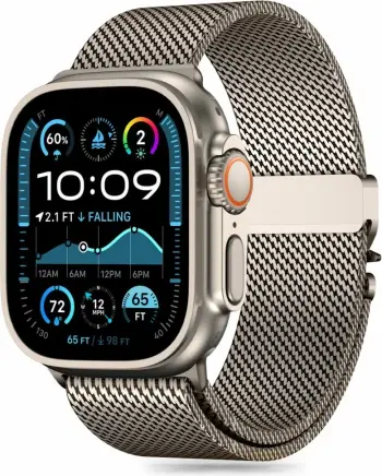 Rrip për smartwatch Tech-Protect Milano për Apple Watch 6/7/8/9/10/SE/Ultra 1/2, 44/45/46/49 mm, titanium