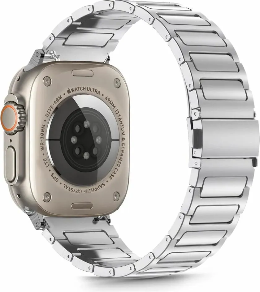 Byzylyk çeliku Tech-Protect për Apple Watch 44/45/46/49mm, Argjend - 2