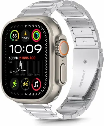 Byzylyk çeliku Tech-Protect për Apple Watch 44/45/46/49mm, Argjend