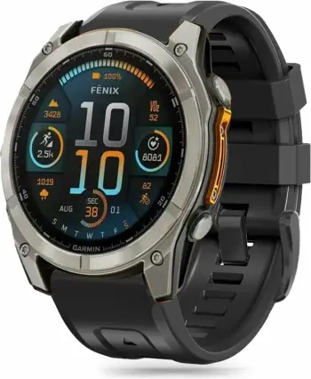 Rrip silikoni për smartwatch Tech-Protect për Garmin Fenix 5X / 5X Plus / 6X / 6X Pro / 7X / 8, 51 mm, i zi