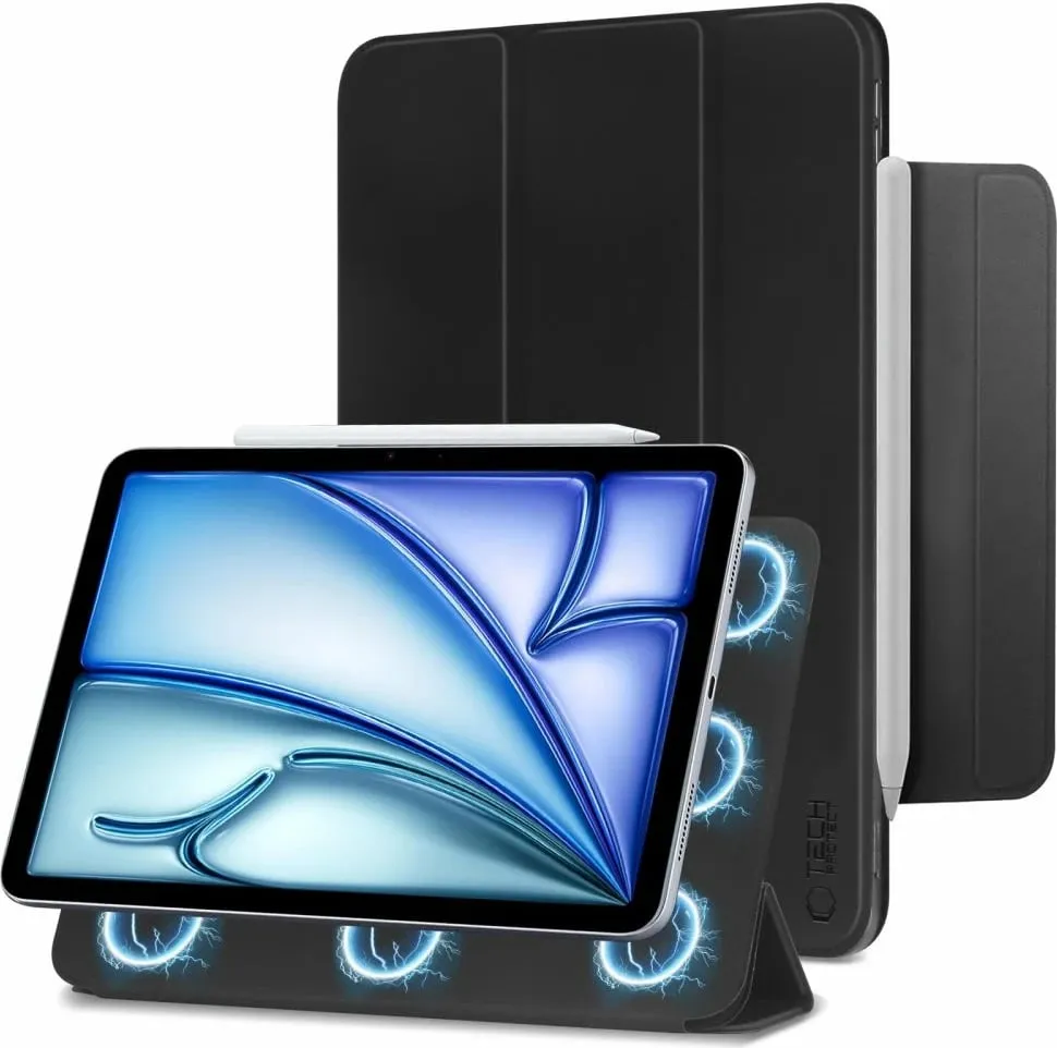 Mbështjellës Tech-Protect SmartCase Magnetic për iPad Air 10.9"/11", i zi - 2
