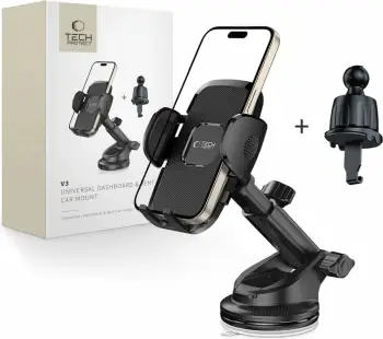 Mbajtëse veture për celular Tech-Protect V3, universale, e zezë