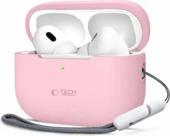 Mbështjellës Tech-Protect për AirPods Pro/Pro 2, silikon, rozë