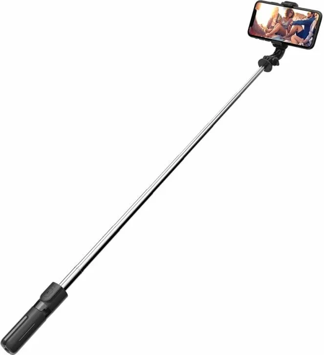 Selfie stick tripod Tech-Protect L02S, Bluetooth, i palosshëm, i zi - 2