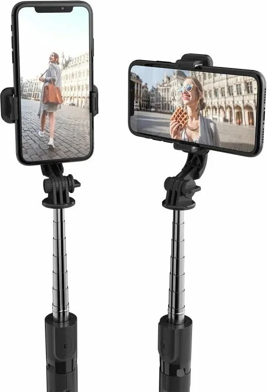 Selfie stick tripod Tech-Protect L02S, Bluetooth, i palosshëm, i zi - 3