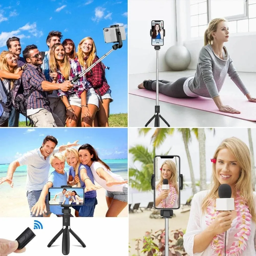 Selfie stick tripod Tech-Protect L02S, Bluetooth, i palosshëm, i zi - 5