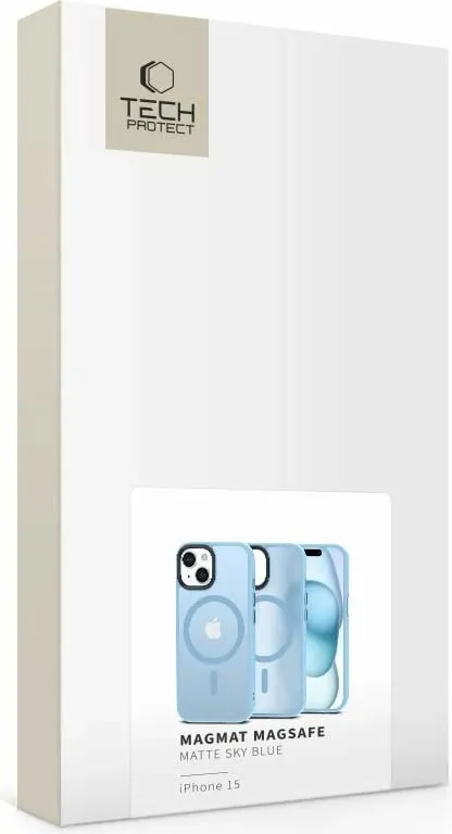 Mbështjellës Tech-Protect MagMat MagSafe për iPhone 15, Blu Mat - 4
