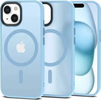 Mbështjellës Tech-Protect MagMat MagSafe për iPhone 15, Blu Mat