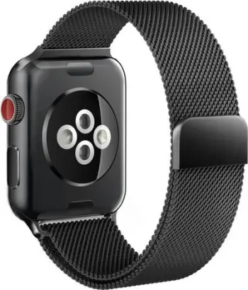 Rrip çeliku Tech-Protect MilaneseBand për Apple Watch 4/5/6/7/8/9/SE (38/40/41 mm), zi