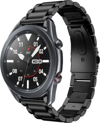 Rrip çeliku inox Tech-Protect për Samsung Galaxy Watch 3 45mm, Zi - 1