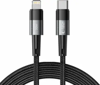 Kabllo Tech-Protect UltraBoost, USB-C në Lightning, 2m, 20W, Gri
