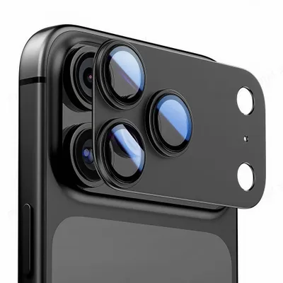 Mbrojtëse kamerë Tech-Protect Camfull Fit+, për iPhone 17, xham i temperuar, e zezë - 2