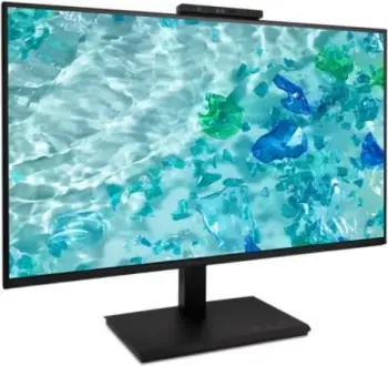 Monitor Acer Vero B247YD6bmiprczx 24 inç, Full HD, HDMI, DP, USB, Kamerë, i zi