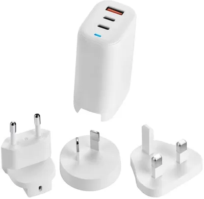 Karikues Acer GaN 65W, 3 porta (2x Type-C, 1x Type-A), i bardhë - 1