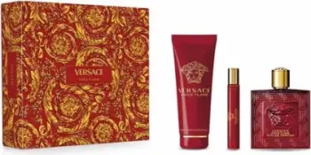 Set Versace Eros Flame, EDT 100ml + Sg 150ml+ Ts 10ml