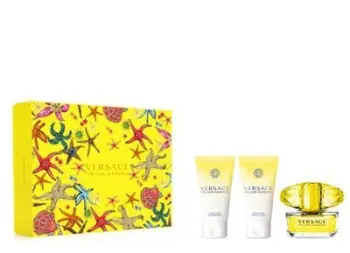 Set për kujdesin e trupit Versace Yellow Diamond - EDT 50 ml + losion trupi 50 ml + xhel dushi 50 ml