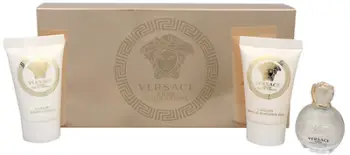 Set Versace, parfum Eros Pour Femme 5 ml + xhel dushi 25 ml + losion trupi 25 ml