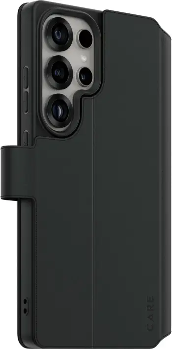 Mbështjellës PanzerGlass CARE Feature Wallet Case për Samsung Galaxy S25 Ultra, i zi