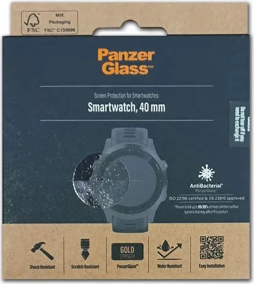 Mbrojtës ekrani PanzerGlass SmartWatch 40mm 3630, xham i temperuar, transparent - 4