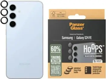 Mbështjellës kamerash PanzerGlass Hoops për Samsung Galaxy S23 FE, Zi