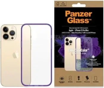 Mbështjellës PanzerGlass ClearCase për iPhone 13 Pro, transparent vjollcë