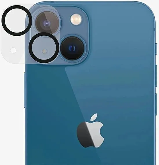 Mbrojtës kamerë PanzerGlass për iPhone 13 13 Mini, xham i temperuar, transparen - 3