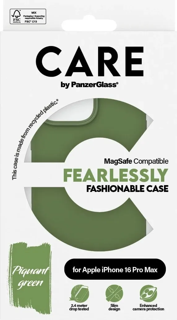 Mbështjellës PanzerGlass CARE për iPhone 16 Pro Max, MagSafe, e gjelbër - 3