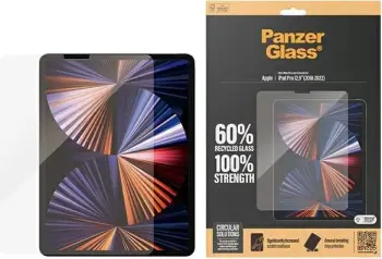 Mbrojtëse ekrani PanzerGlass për iPad Pro 12.9", xham i temperuar, Ultra Wide Fit, transparente