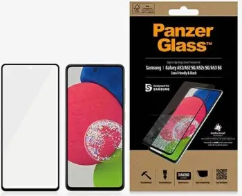 Mbrojtës ekrani PanzerGlass për Samsung Galaxy A52 A52 5G, xham i temperuar, antibakterial, i zi