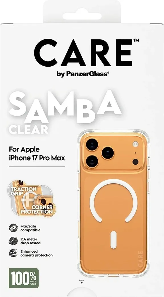 Mbështjellës PanzerGlass CARE Samba MagSafe për iPhone 17 Pro Max, transparent - 3
