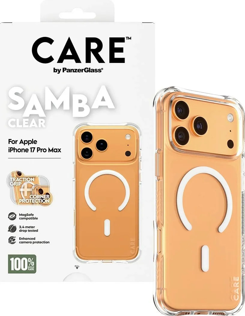 Mbështjellës PanzerGlass CARE Samba MagSafe për iPhone 17 Pro Max, transparent - 5