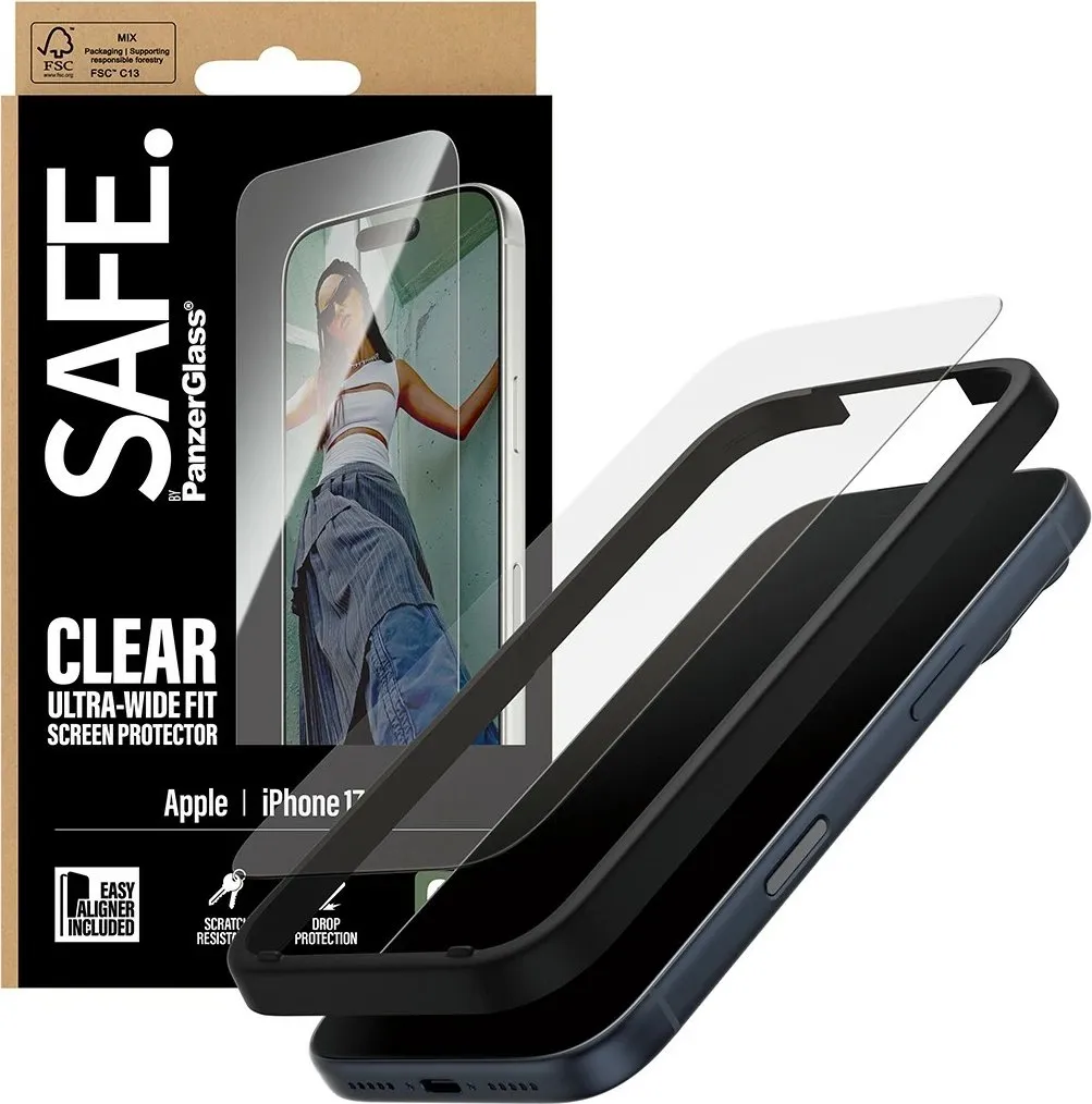 Mbrojtës xhami PanzerGlass SAFE për iPhone 17 Pro/UWF - 5