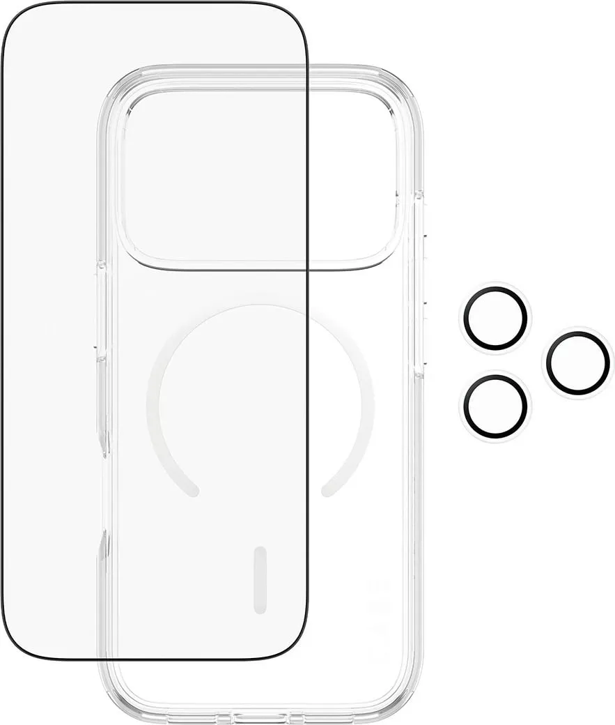 Mbështjellës PanzerGlass CARE 3-in-1 Flagship Explorer Bundle për iPhone 17 Pro transparent - 1