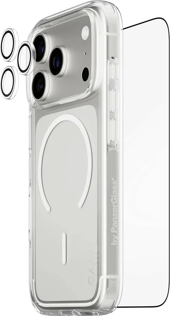 Mbështjellës PanzerGlass CARE 3-in-1 Flagship Explorer Bundle për iPhone 17 Pro transparent - 2