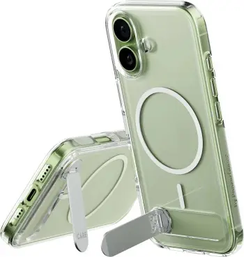 Mbështjellës PanzerGlass CARE Feature Case me kickstand për iPhone 17, transparent