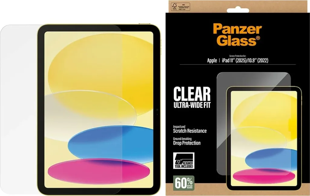 Mbrojtës xhami PanzerGlass për iPad 11th 11" (2025) transparent - 2