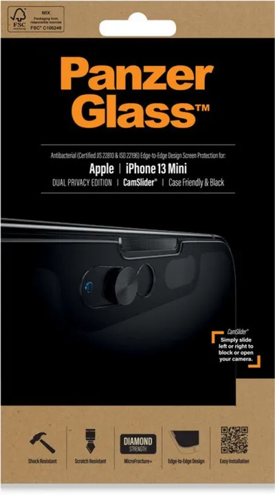 Xham mbrojtës PanzerGlass CamSlider® për Apple iPhone 13 Pro Max, i zi - 4