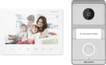 Videodomofon Hikvision DS-KIS101-P/Surface, 7" TFT, 2 MP, me prekje, i bardhë