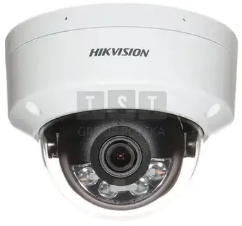Kamerë IP Hikvision DS-2CD2163G2-LIS2U, dome 6 Mpx, lente 2.8 mm, e bardhë