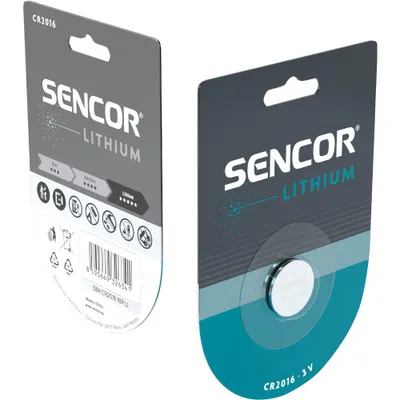 Bateri Sencor SBA CR2016 1BP Li, 1 copë - 3