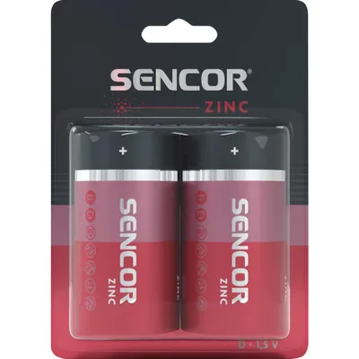 Bateri Sencor SBA R20 2BP D Zn, 2 copë - 1