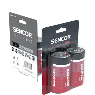 Bateri Sencor SBA R20 2BP D Zn, 2 copë - 3