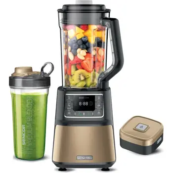 Blender tavoline Sencor SBU 7677CH, mikser me vakum, 1400W, gri