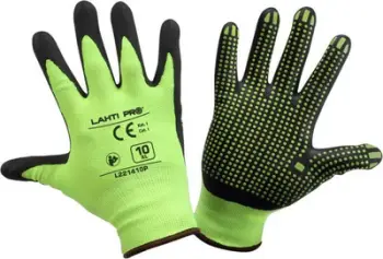 Doreza mbrojtëse Lahti Pro Nitrile (L221407P), 7", të gjelbra/të zeza