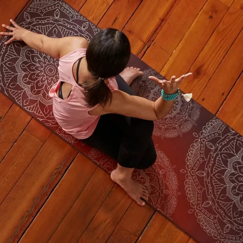 Tapet për yoga Yakimasport, ngjyrë kafe - 10