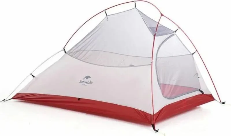 Tendë për kamping Yakimasport, e kuqe dhe e bardhë - 3