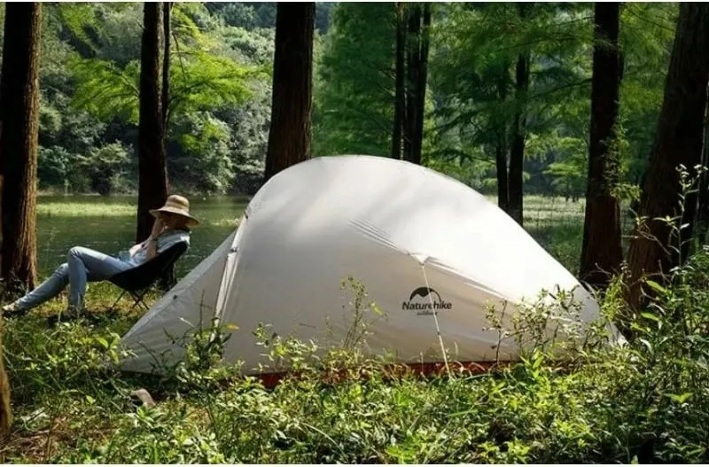 Tendë për kamping Yakimasport, e kuqe dhe e bardhë - 8